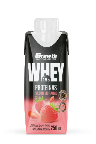 BEBIDA LÁCTEA UHT DE PROTEÍNAS - GROWTH SUPPLEMENTS Sabor: Morango