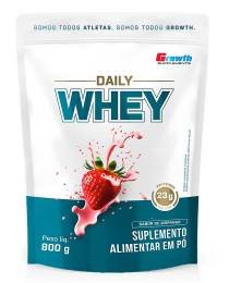 Daily Whey Morango Sabores: Morango Peso: 800 g