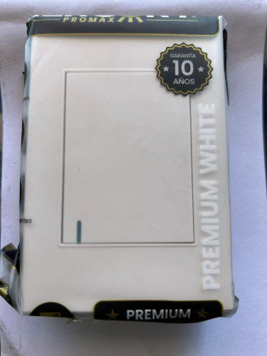 interruptor sencillo mercury blanco