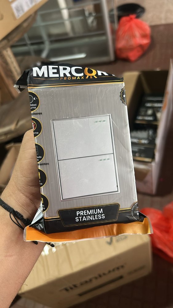 interruptor doble metal mercury