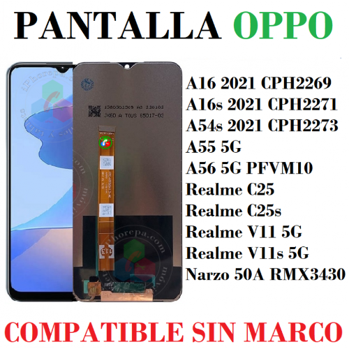 Display Oppo Realme A16 A16S A54S C25 C25S