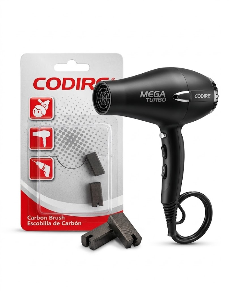 CARBONES SECADOR CABELLO MEGA TURBO # 094 BLISTER