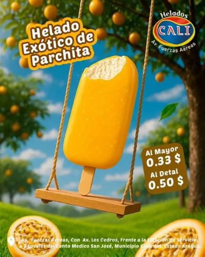 Paleta exótico Helado cali