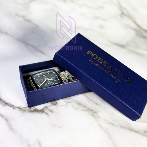 Reloj Poedagar 866 Gold Blue